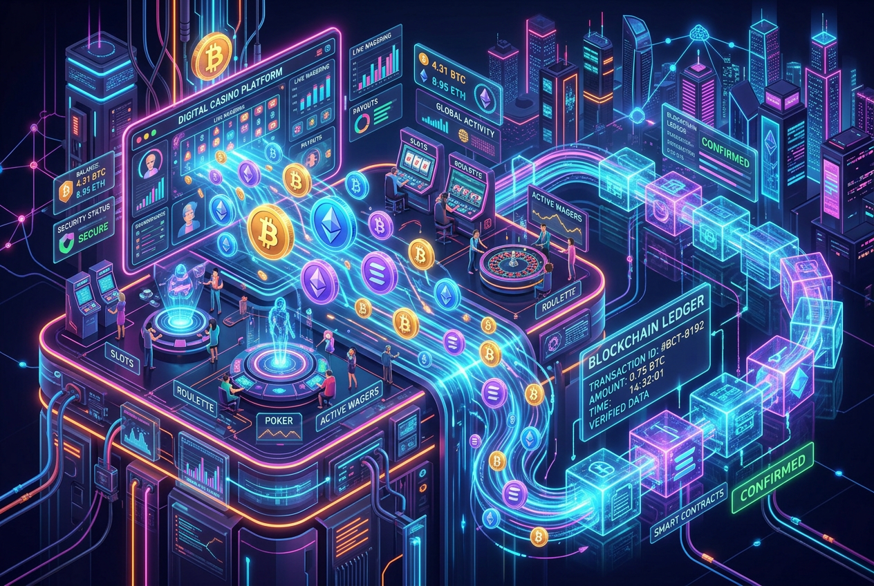 Moderní digitální rozhraní krypto kasina v roce 2026